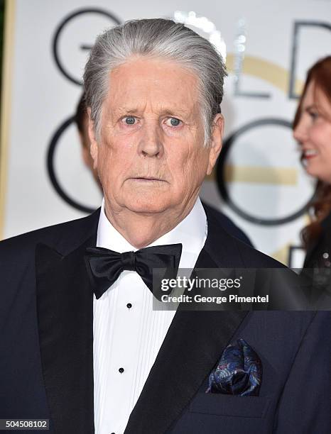 Musician Brian Wilson attends the 73rd Annual Golden Globe Awards held at The Beverly Hilton Hotel on January 10, 2016 in Beverly Hills, California.