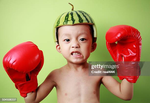 watermelon man - protective sportswear stockfoto's en -beelden