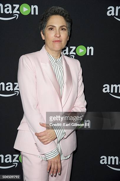 Actress Jill Soloway attends Amazon Studios Golden Globes Party at The Beverly Hilton Hotel on January 10, 2016 in Beverly Hills, California.