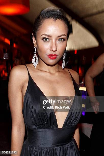 Actress Kat Graham attends The Weinstein Company and Netflix Golden Globe Party, presented with DeLeon Tequila, Laura Mercier, Lindt Chocolate, Marie...