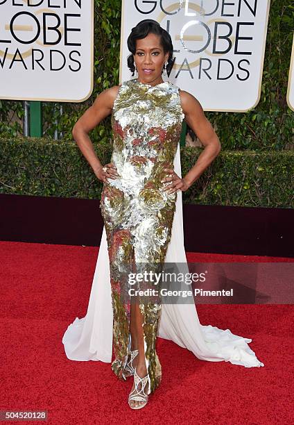 Actress Regina King attends the 73rd Annual Golden Globe Awards held at the Beverly Hilton Hotel on January 10, 2016 in Beverly Hills, California.