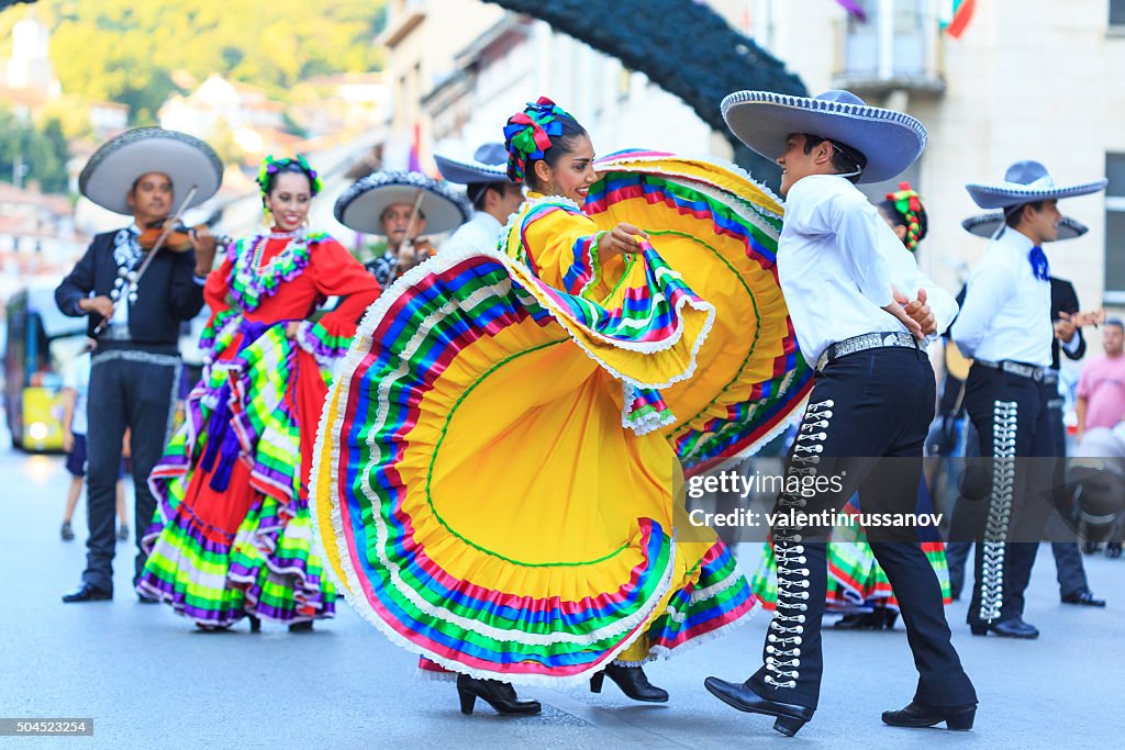 Mexican Group participating in festival