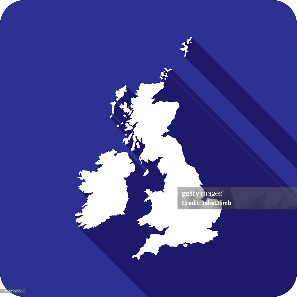 British Isles Symbol Silhouette
