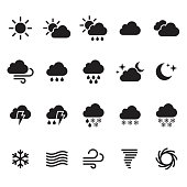 Weather icons set. Vector