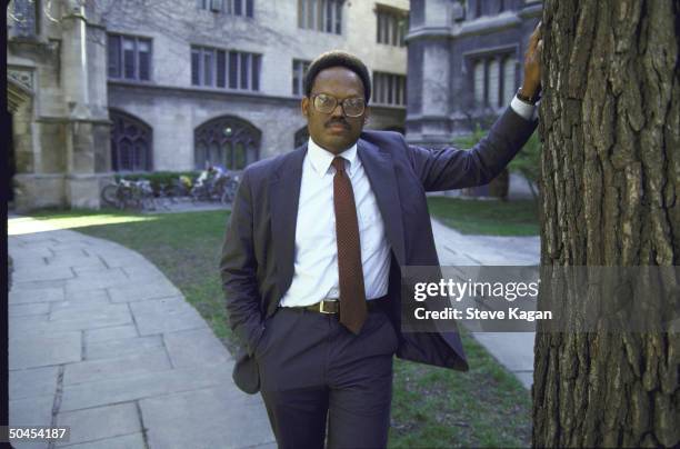 Sociologist William J. Wilson, on campus at Univ. Of Chicago.