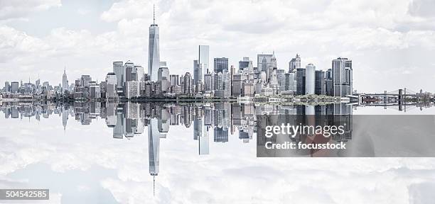 manhattan towers - river east stock pictures, royalty-free photos & images