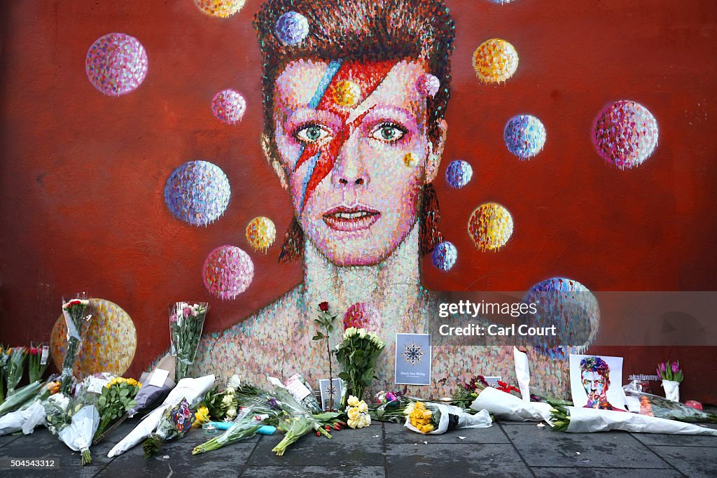 Tributes Are Made After The Death Of Music Icon David Bowie