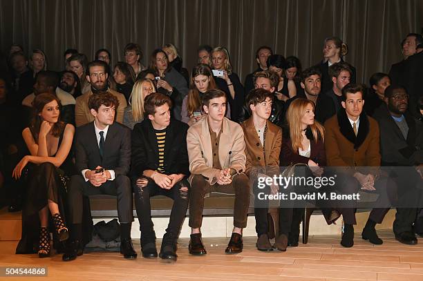 Amber Anderson, Josh Whitehouse, Brooklyn Beckham, Gabriel Day-Lewis, Alex Lawther, Josephine de La Baume, Mark Ronson and Steve McQueen attend the...