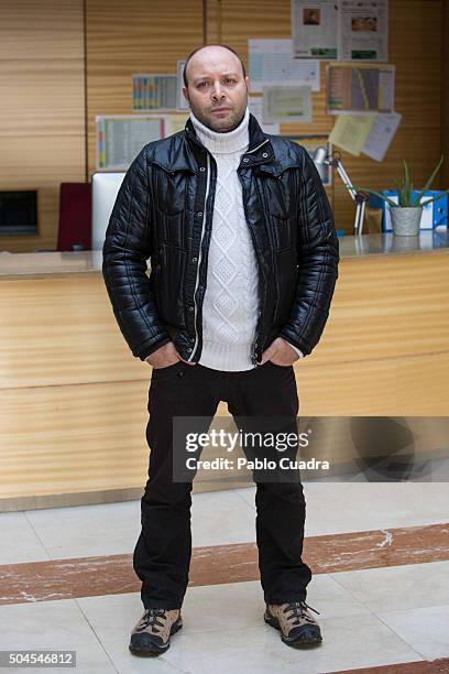 Actor Vicente Romero presents 'Bajo Sospecha' second season on January 11, 2016 in Madrid, Spain.