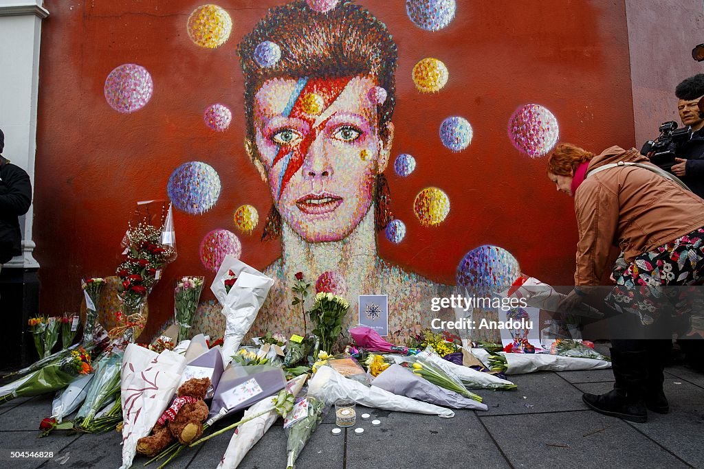Britain commemorates Rock legend David Bowie in London