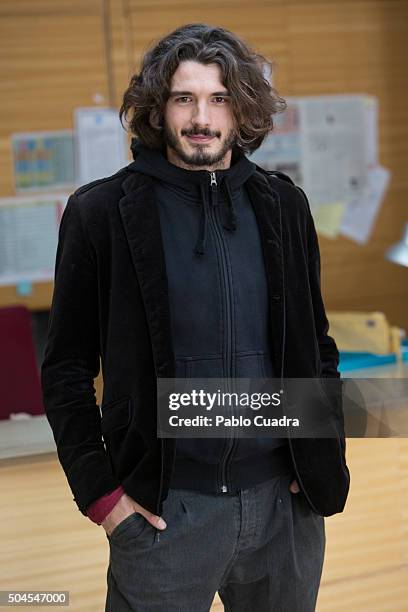 Spanish actor Yon Gonzalez presents 'Bajo Sospecha' second season on January 11, 2016 in Madrid, Spain.