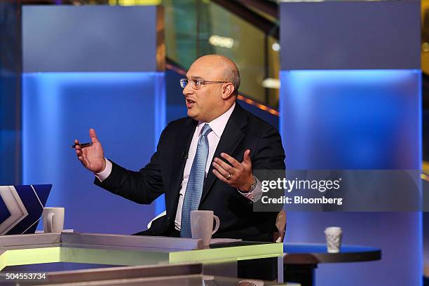 Aryeh Bourkoff, chief executive officer of LionTree Advisors LLC, speaks during a Bloomberg Television interview in New York, U.S., on Monday, Jan....