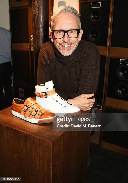 Patrick Cox attends the LATHBRIDGE By Patrick Cox presentation during The London Collections Men AW16 on January 11, 2016 in London, England.