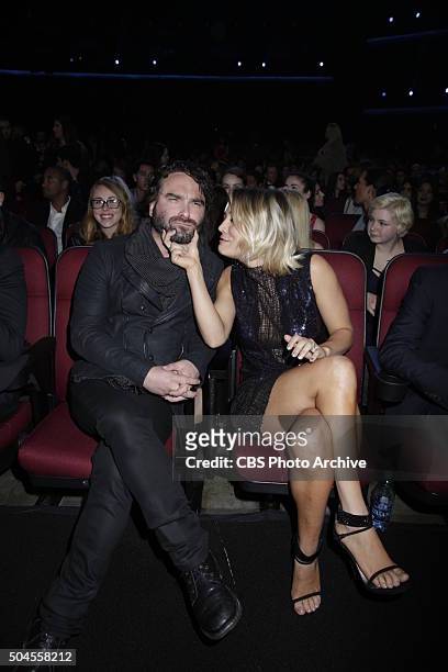 Johnny Galecki and Kaley Cuoco at the PEOPLE'S CHOICE AWARDS 2016, from the Microsoft Theater on Wednesday, Jan. 6, 2016 on the CBS Television...