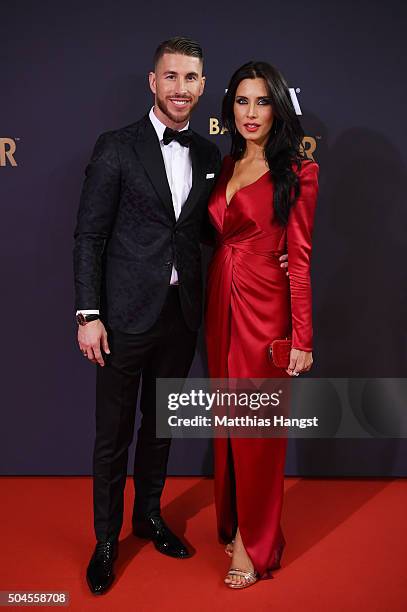 Sergio Ramos and Pilar Rubio attend the FIFA Ballon d'Or Gala 2015 at the Kongresshaus on January 11, 2016 in Zurich, Switzerland.