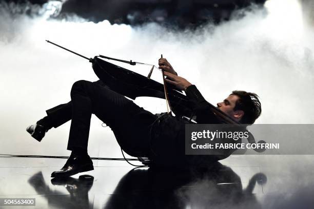 Band performs during the 2015 FIFA Ballon d'Or award ceremony at the Kongresshaus in Zurich on January 11, 2016.