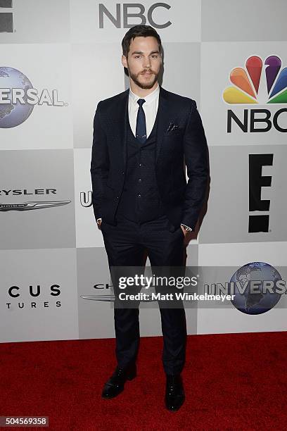 Actor Chris Wood arrives at the NBCUniversal's 73rd Annual Golden Globes After Party at The Beverly Hilton Hotel on January 10, 2016 in Beverly...