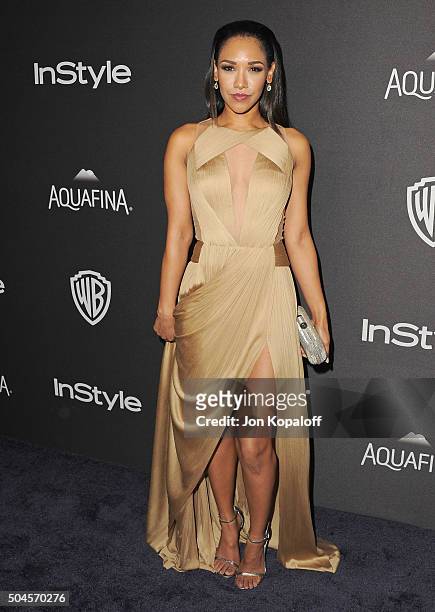 Actress Candice Patton arrives at the 2016 InStyle And Warner Bros. 73rd Annual Golden Globe Awards Post-Party at The Beverly Hilton Hotel on January...