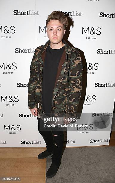 Roman Kemp attends a reception hosted by Marks & Spencer and ShortList Magazine to celebrate London Collections Men AW16 at Rosewood London on...