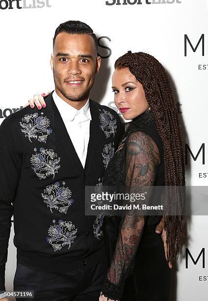 Michel Vorm and wife Daisy attend a reception hosted by Marks & Spencer and ShortList Magazine to celebrate London Collections Men AW16 at Rosewood...