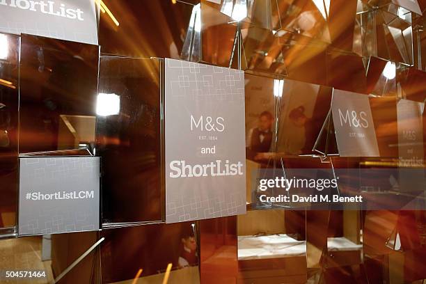 Atmosphere at the reception hosted by Marks & Spencer and ShortList Magazine to celebrate London Collections Men AW16 at Rosewood London on January...