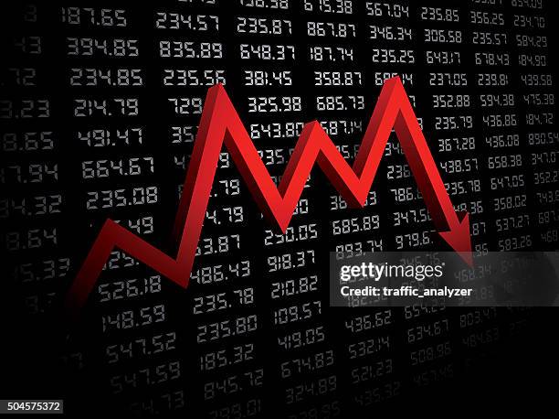 stock market chart - dow jones industrial average stock illustrations