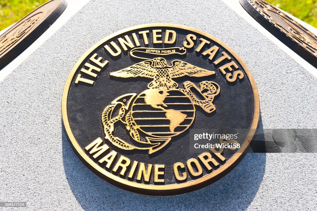 War Memorial Plaque United States Marine Corps