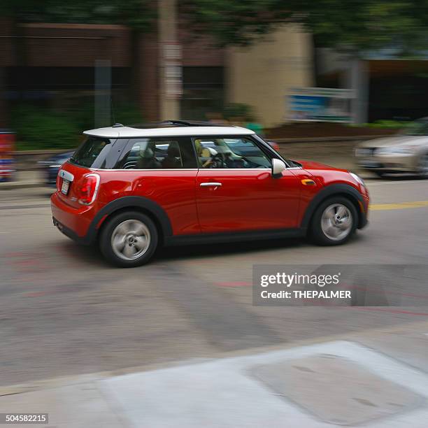 red mini cooper - mini cooper stock pictures, royalty-free photos & images
