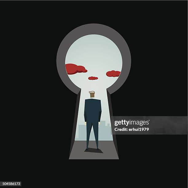 ilustrações de stock, clip art, desenhos animados e ícones de a solução - destrancar