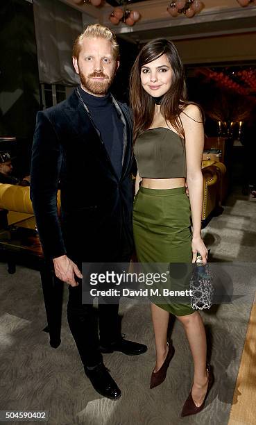 Alistair Guy and Doina Ciobanu attend a reception hosted by Marks & Spencer and ShortList Magazine to celebrate London Collections Men AW16 at...