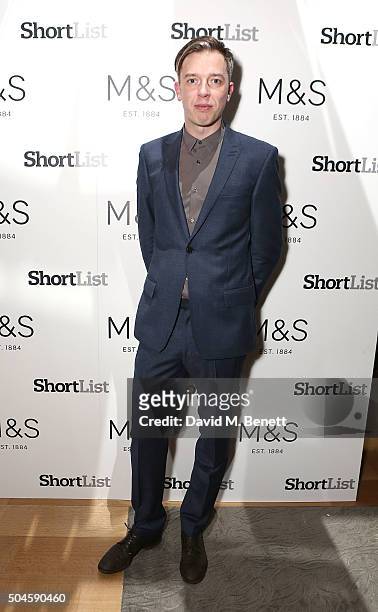 Martin Robinson attends a reception hosted by Marks & Spencer and ShortList Magazine to celebrate London Collections Men AW16 at Rosewood London on...
