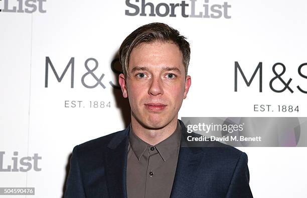 Martin Robinson attends a reception hosted by Marks & Spencer and ShortList Magazine to celebrate London Collections Men AW16 at Rosewood London on...