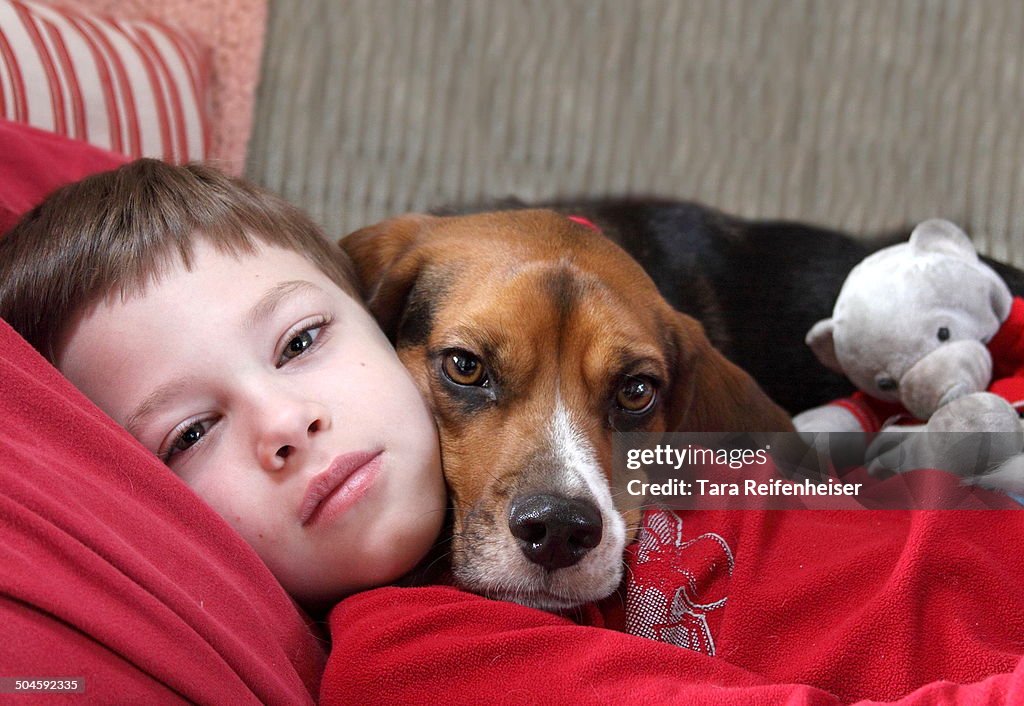 Boy and Dog