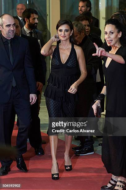 Spanish actress Penelope Cruz attends the Jose Maria Forque Awards 2015 at the Palacio Municipal de Congresos on January 11, 2016 in Madrid, Spain.