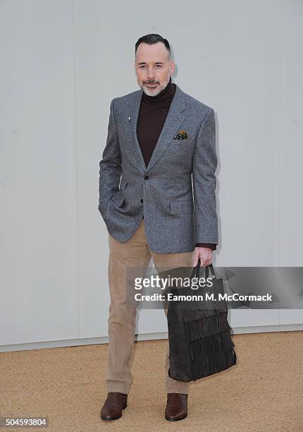 David Furnish attends the Burberry show during The London Collections Men AW16 at Kensington Gardens on January 11, 2016 in London, England.
