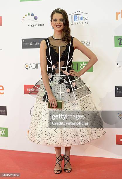 Macarena Gomez attends the Jose Maria Forque Awards at the Palacio de Congresos on January 11, 2016 in Madrid, Spain.