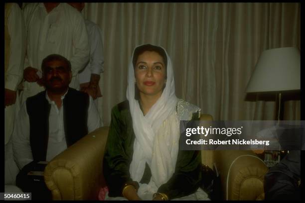 Benazir Bhutto after Parliamentary vote on no-confidence motion in her govt. Failed.