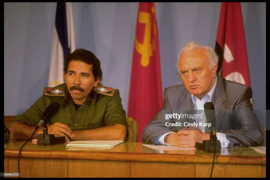 Daniel Ortega & Eduard Shevardnadze