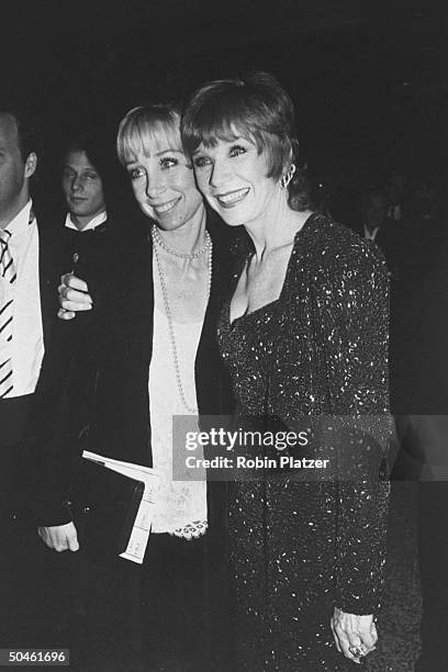 Actress Shirley MacLaine with daughter Sachi Parker at the 100th birthday tribute to composer Irving Berlin at Carnegie Hall.