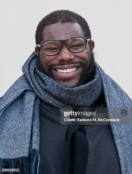 Steve McQueen attends the Burberry show during The London Collections Men AW16 at Kensington Gardens on January 11, 2016 in London, England.