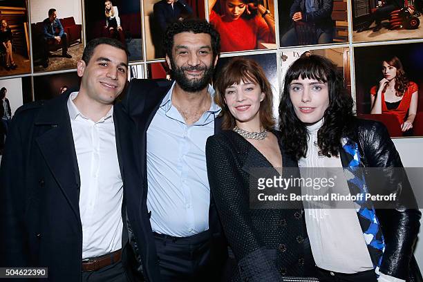 Actor Mehdi Djaadi , nominated for "Je suis a vous tout de suite", his sponsor Ramzy Bedia , Actress Sophie Verbeek , nominated for "A trois on y...