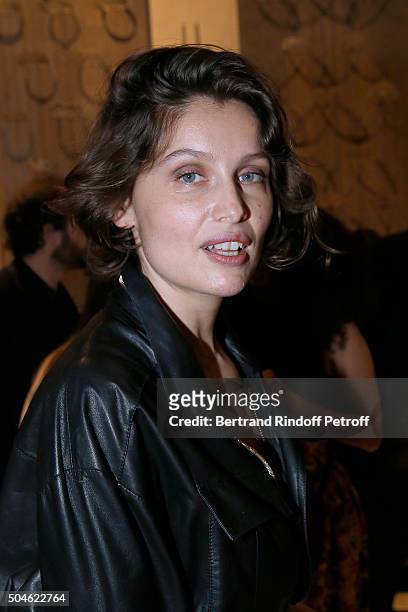 Actress Laetitia Casta attends the 'Cesar - Revelations 2016' Photocall at Chaumet, followed by a dinner at Hotel Meurice on January 11, 2016 in...