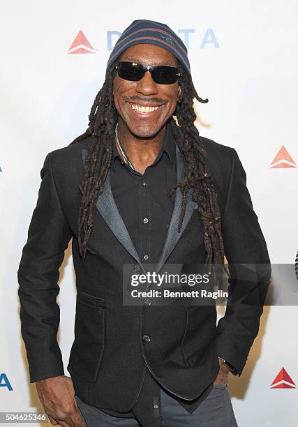 Violinist Boyd Tinsley attends Frank Sinatra's 100 Birthday Celebration at The Friars Club on January 11, 2016 in New York City.