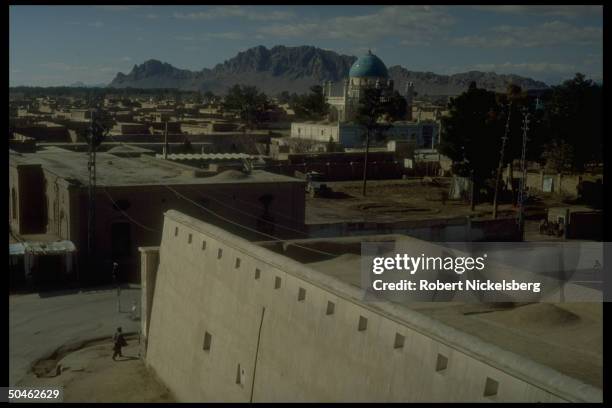 Residential - type area in war torn city largely destroyed in 10 yrs. Of Mujahedeen vs. Govt. Fighting, now enjoying fragile peace.