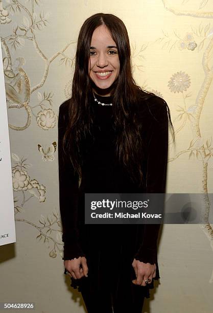 Actress Lorelei Linklater attends The Weinstein Company And A+E Networks "War And Peace" Screening at The London West Hollywood on January 11, 2016...