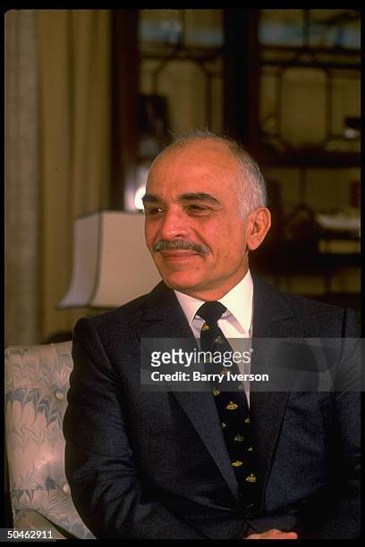 King Hussein of Jordan.