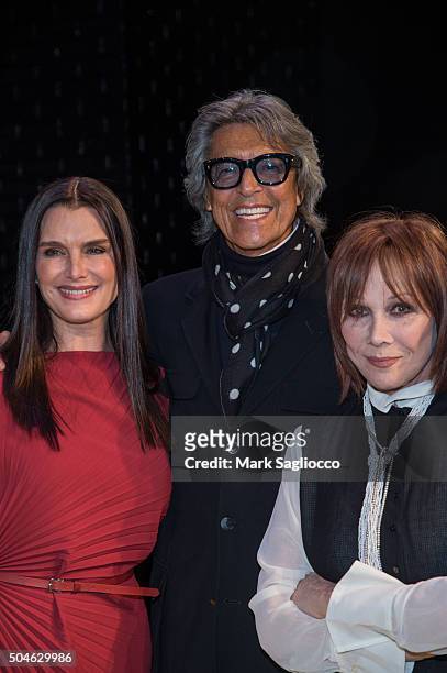 Brooke Shields, Tommy Tune and Michele Lee attend the "Maurice Hines Tappin' Thru Life" Opening Night at Thalia on January 11, 2016 in New York City.