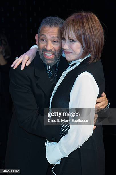 Maurice Hines and Michele Lee attend the "Maurice Hines Tappin' Thru Life" Opening Night at Thalia on January 11, 2016 in New York City.