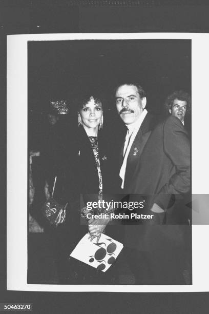Painter Peter Max w. Jolie Jones, daughter of jazz composer; songwriter's hall of fame 20th anniversary celebration; Radio City.