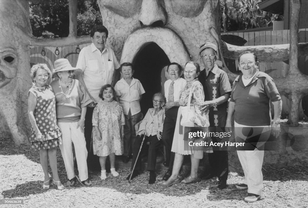 Midget Wizard Midget former actors who were munchkins in the movie, The Wizard of ...